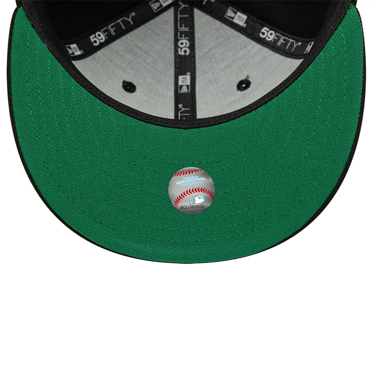 Atlanta Braves MLB Black 59FIFTY Fitted Cap-zelvios