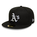 Oakland Athletics MLB Black 59FIFTY Fitted Cap-zelvios