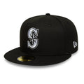 Seattle Mariners MLB Black 59FIFTY Fitted Cap-zelvios