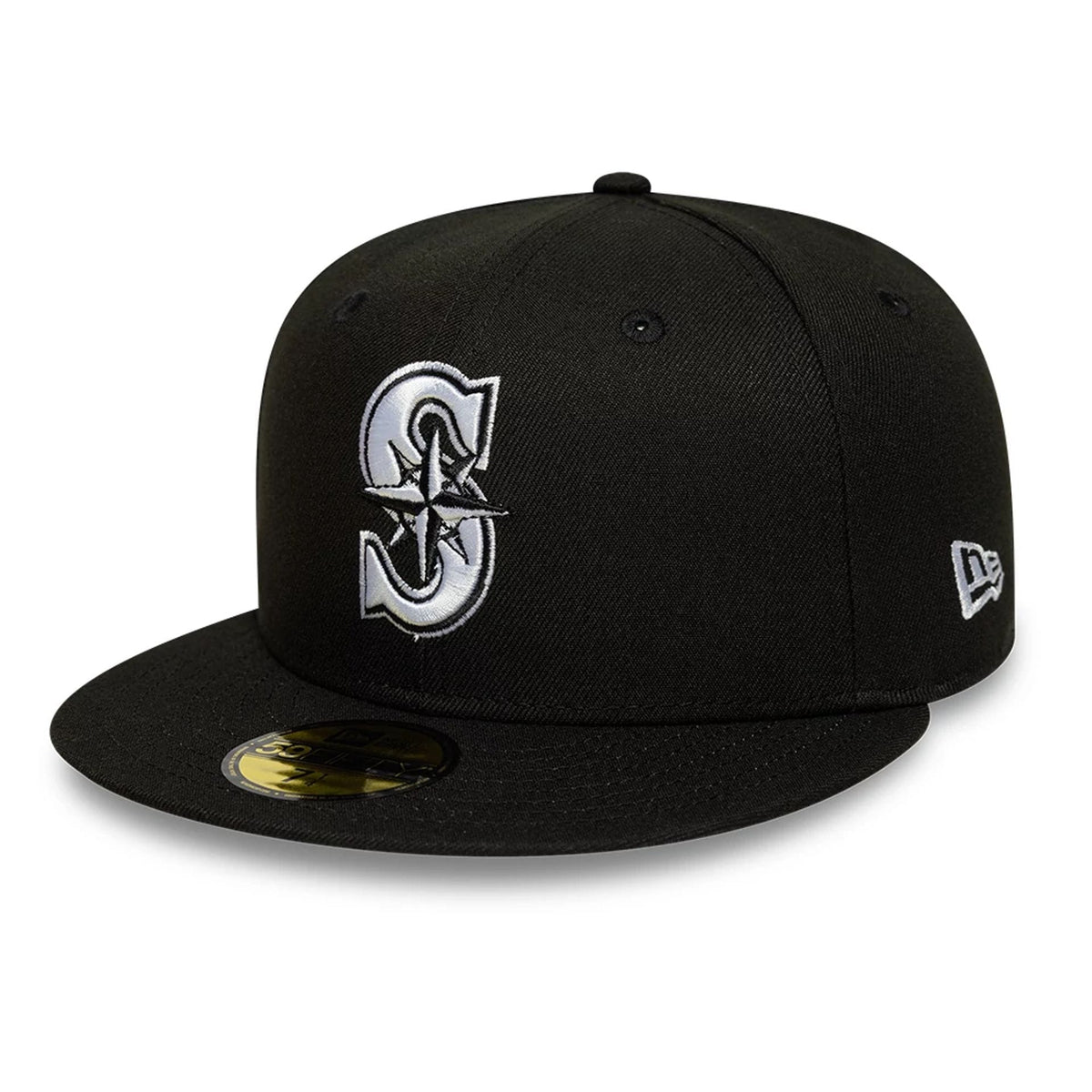 Seattle Mariners MLB Black 59FIFTY Fitted Cap-zelvios