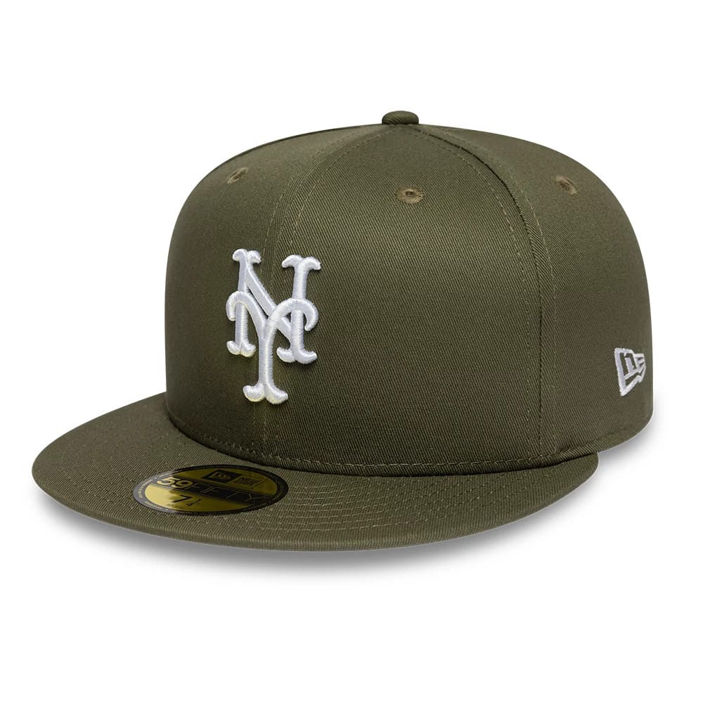 New York Mets MLB Dark Green 59FIFTY Fitted Cap-zelvios