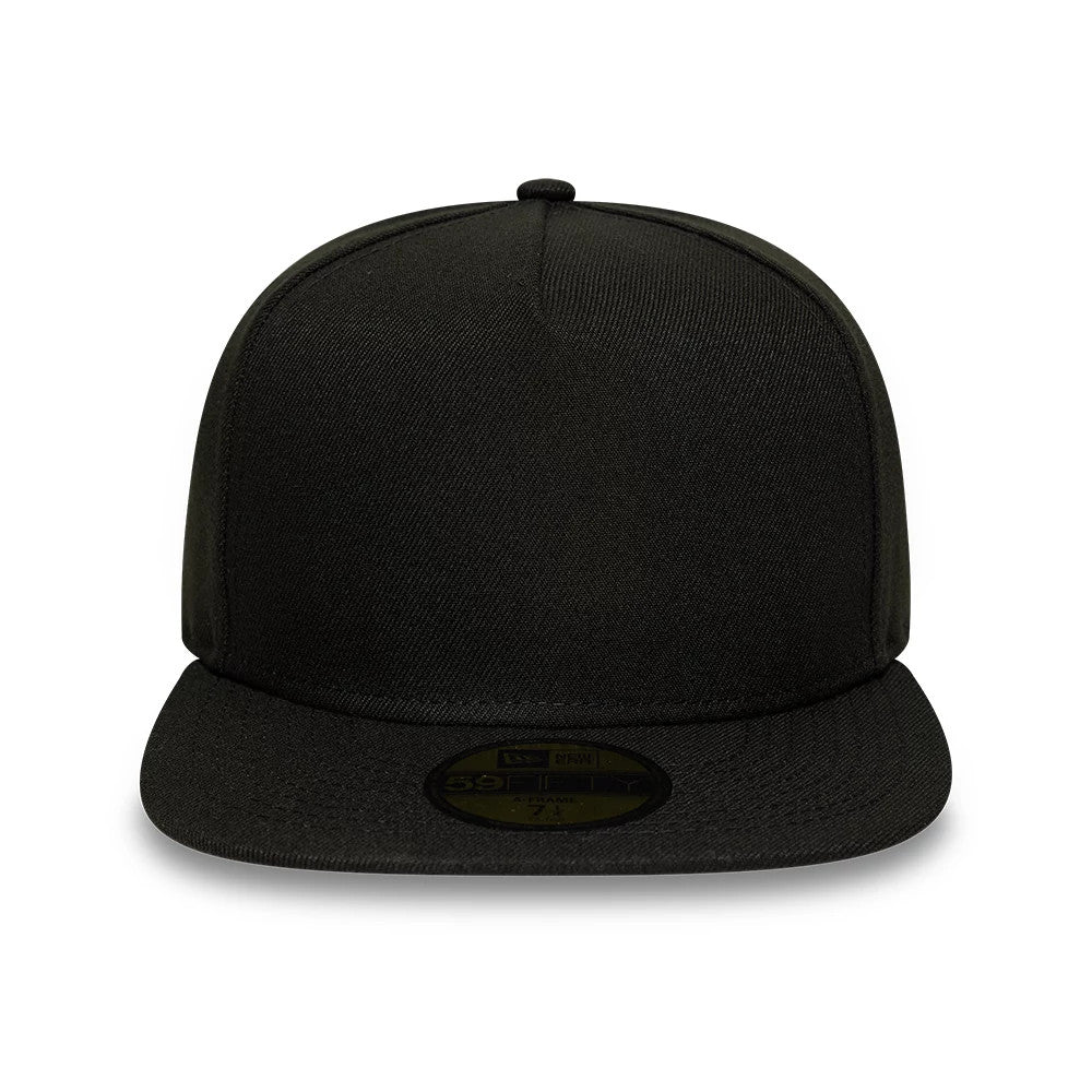 New Era Black 59FIFTY A-Frame Fitted Cap-zelvios