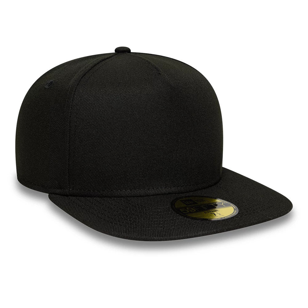 New Era Black 59FIFTY A-Frame Fitted Cap-zelvios