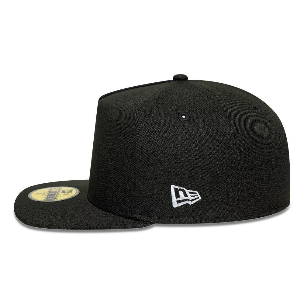 New Era Black 59FIFTY A-Frame Fitted Cap-zelvios