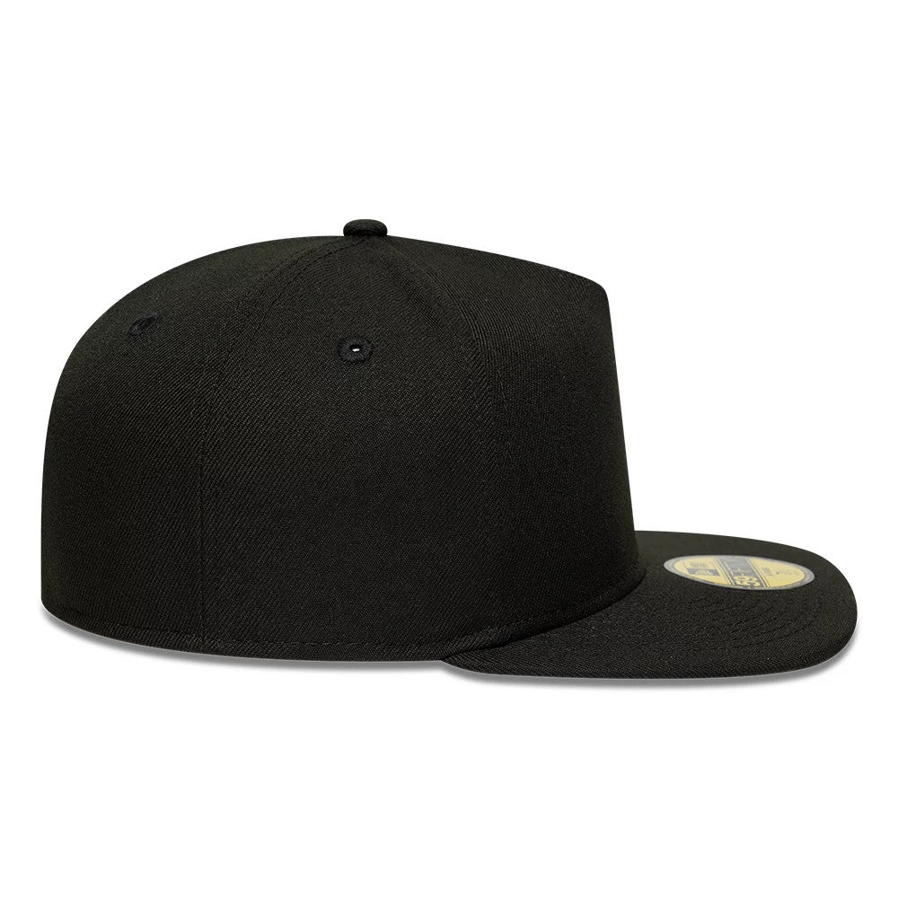 New Era Black 59FIFTY A-Frame Fitted Cap-zelvios