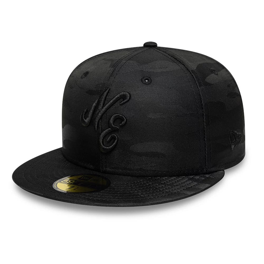 New Era Camo Black 59FIFTY Fitted Cap-zelvios
