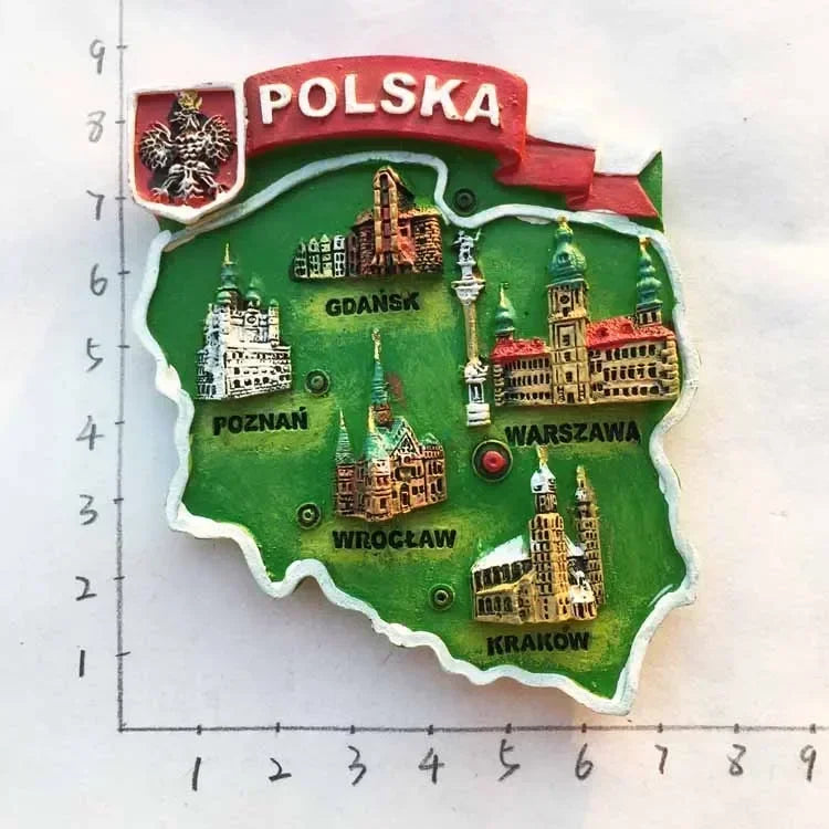 Poland Wavel Castle KRAKOW Fridge Magnets Wroclaw Castle Tourist Souvenirs Magnetic Sticker Home Decoration Polska Gifts Idea
