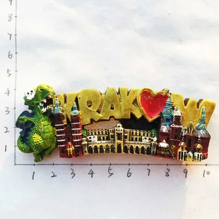 Poland Wavel Castle KRAKOW Fridge Magnets Wroclaw Castle Tourist Souvenirs Magnetic Sticker Home Decoration Polska Gifts Idea